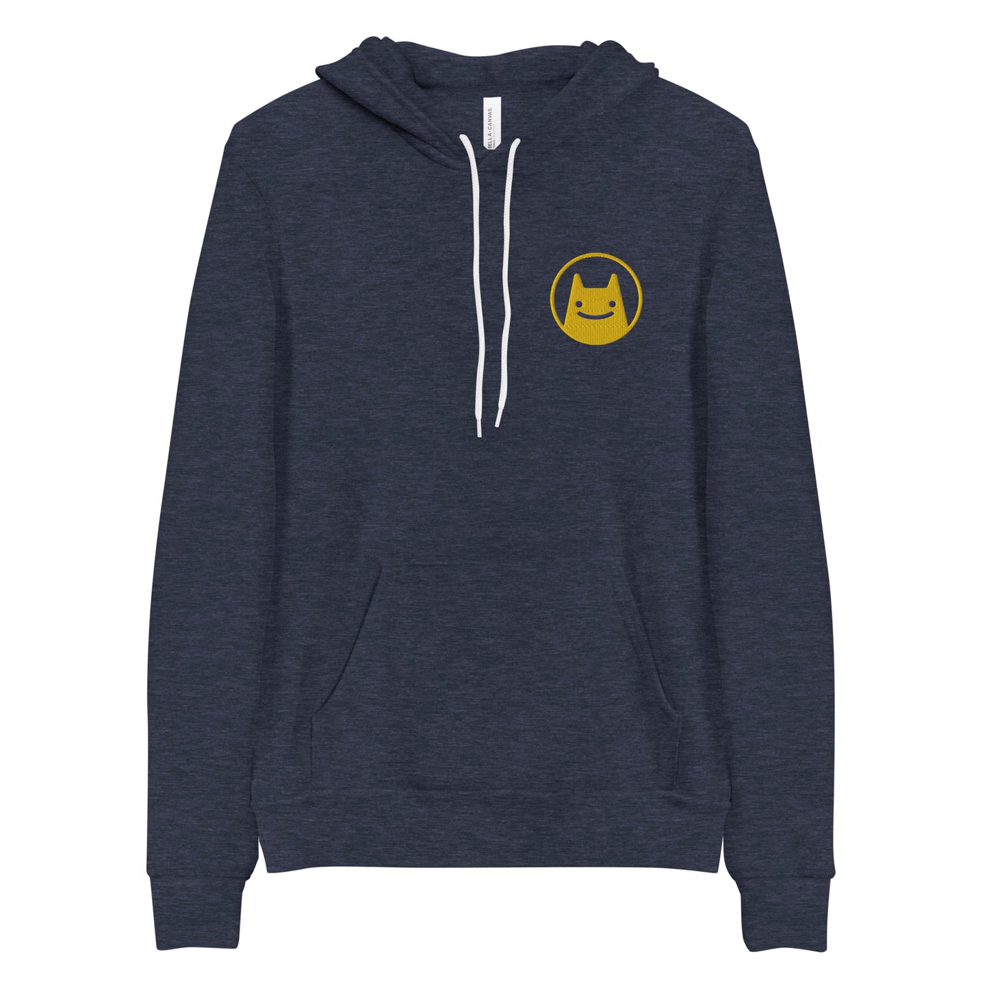 Aeolidia Coziest Pullover Hoodie Heather Navy flatlay